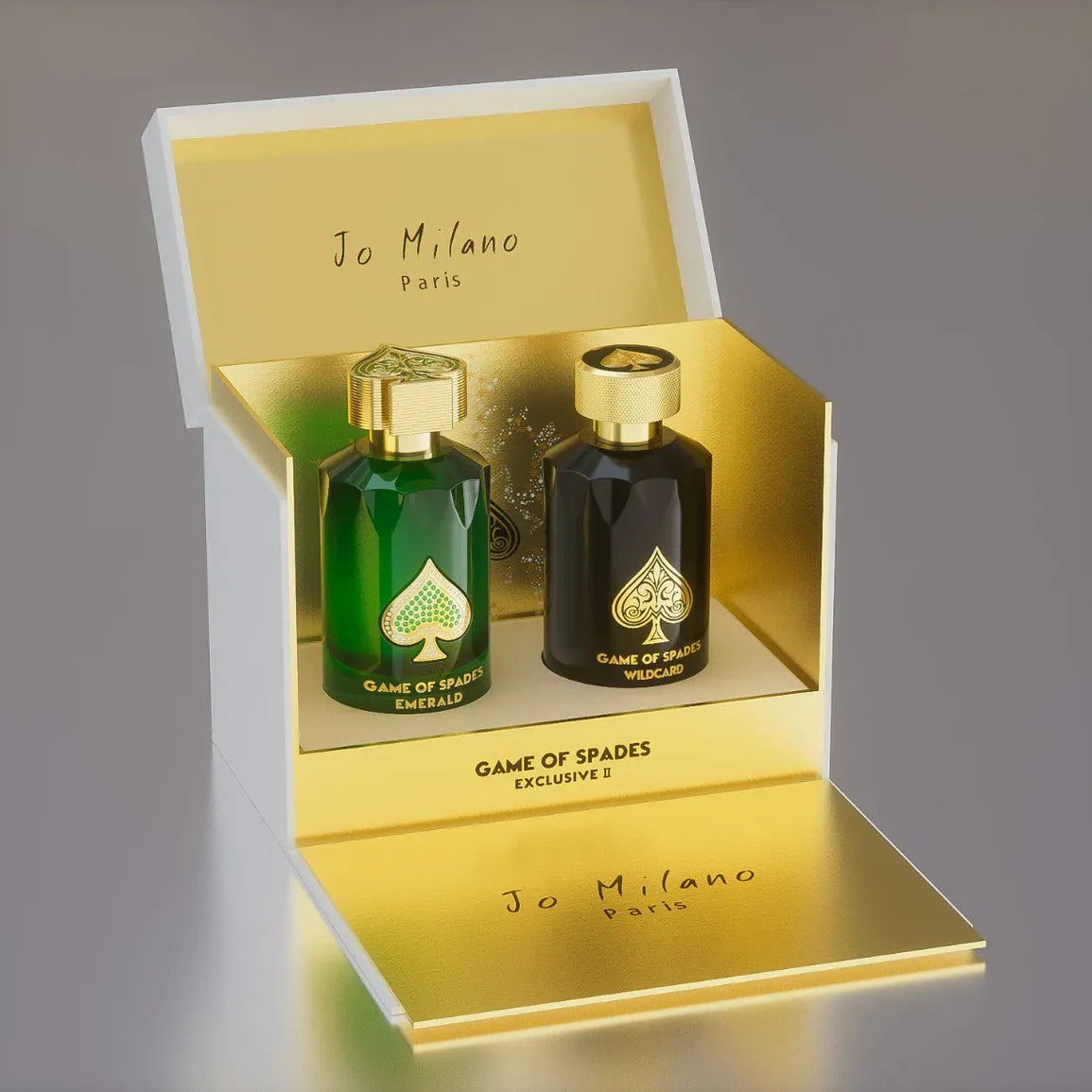 Jo Milano Unisex Game of Spades, Emerald and Wildcard 2 Piece Gift Set.