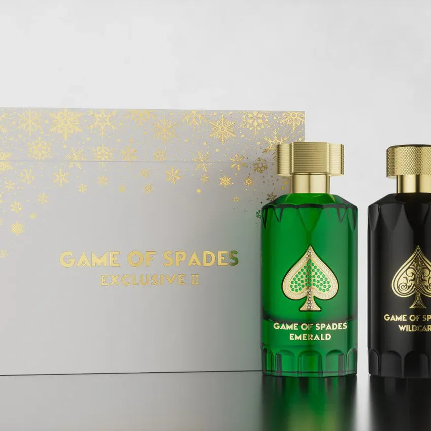 Jo Milano Unisex Game of Spades, Emerald and Wildcard 2 Piece Gift Set.